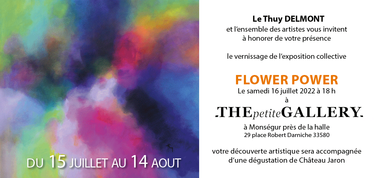 Estelle Séré - Expo collective Flower Power - Thepetite Gallery à Monségur