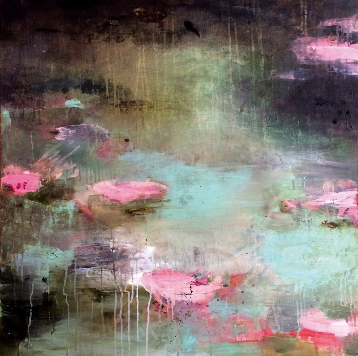 You are currently viewing { Waterlilies } – nouvelle série sur toile