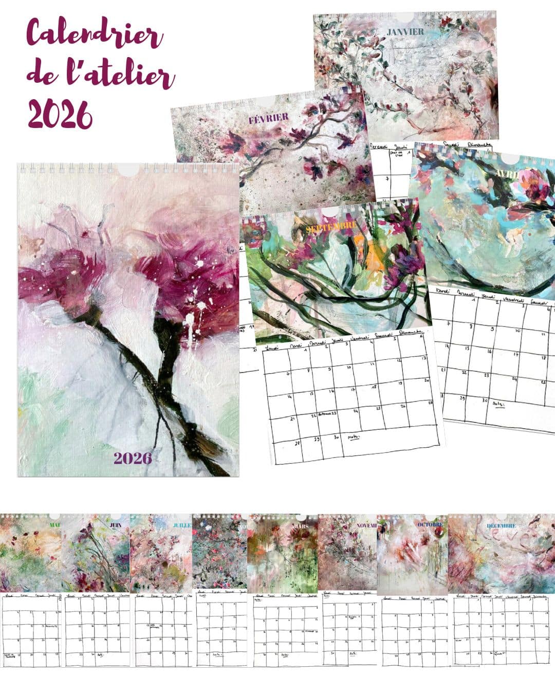 You are currently viewing Calendrier de l&rsquo;atelier 2026